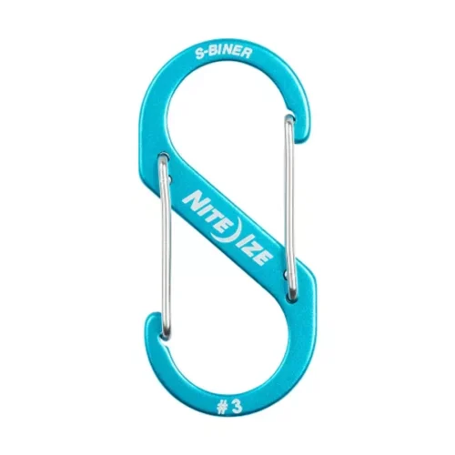 Nite Ize SBA3-03-R6 S-Biner® Alumínium S (dupla) Karabiner #3 - Kék