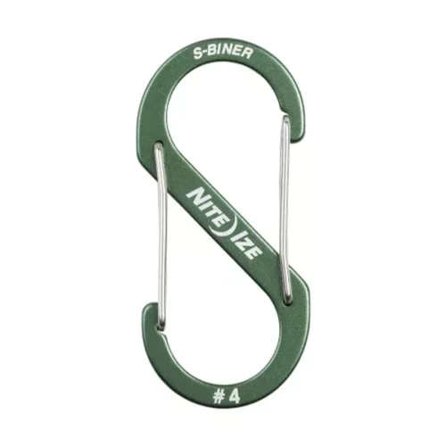 Nite Ize SBA4-08-R6 S-BINER® ALUMÍNIUM S (DUPLA) KARABINER #4 - OLÍVZÖLD
